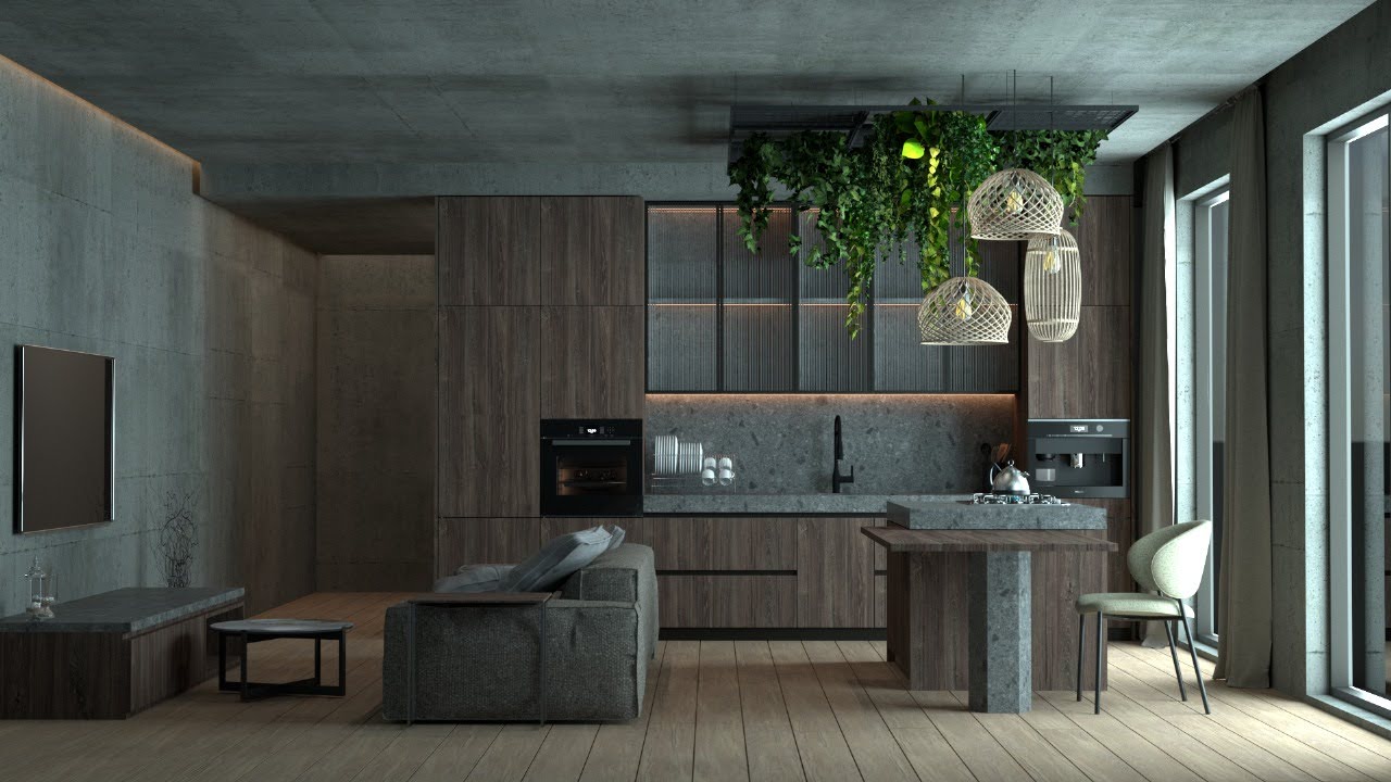 Kitchen & Family room