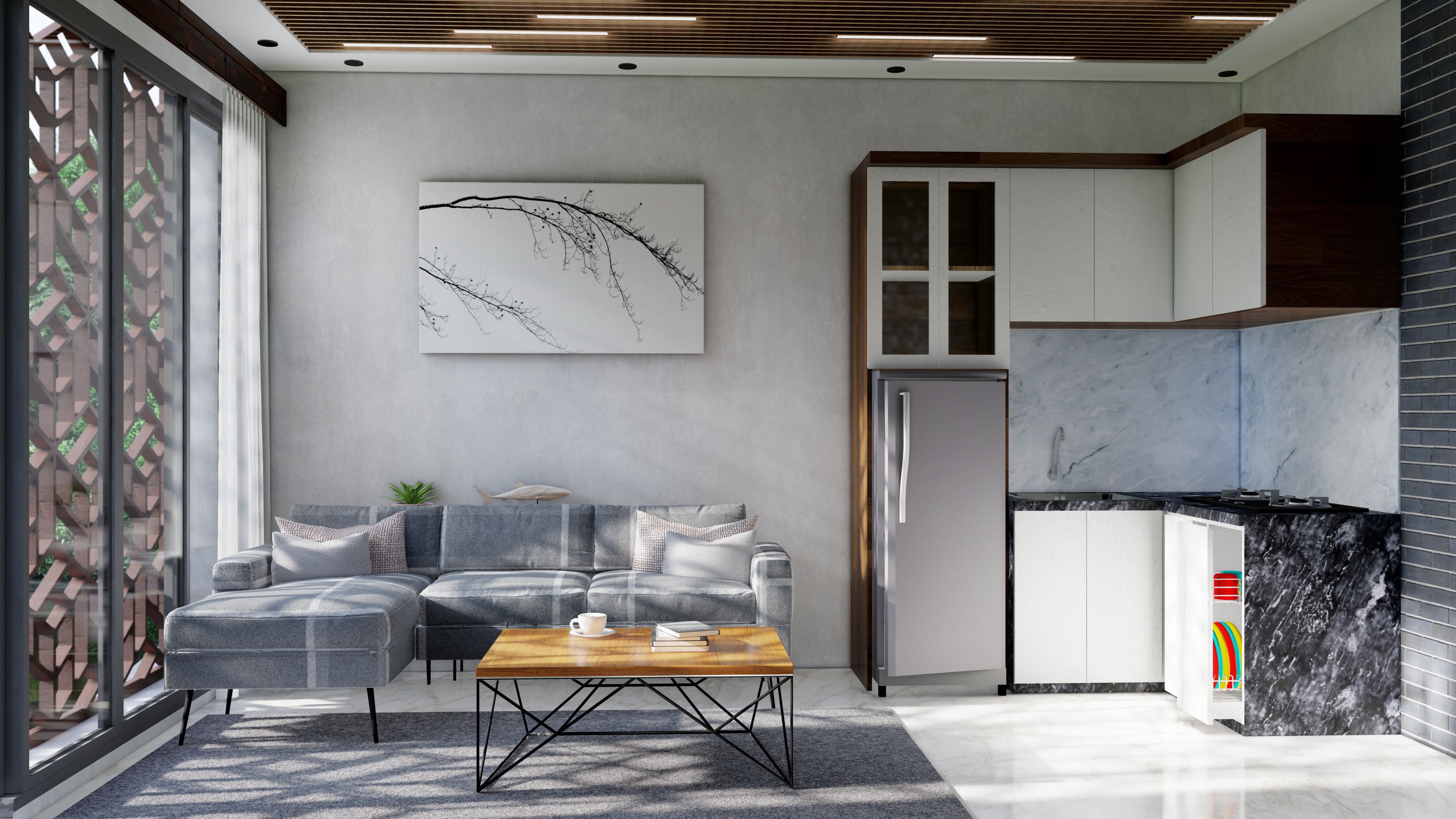 Kitchen & Family room